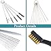Carburetor Cleaner Kit Torch Tip Cleaner Set, Includes 1 Single Head Brush 10 Needles 10 Nylon Brushes 13 Cleaning Wires 1 Scraper 4 Clean Hooks for Motorcycle ATV Chainsaw Welder