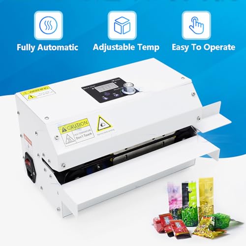 Sigillatrice termica a impulso continuo per sacchetti alimentari, intervallo di temperatura 80-250 ℃, design orizzontale per imballaggi efficienti, ideale per uso domestico e commerciale
