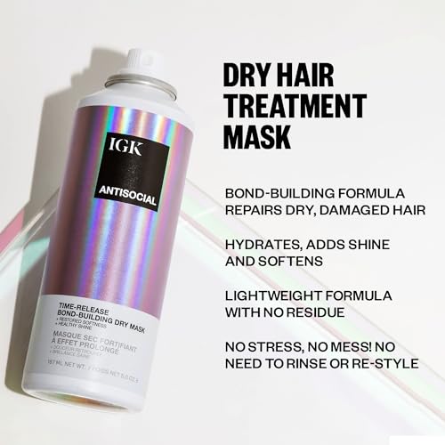 Igk I0097135 Antisocial Bond-Building Dry Hair Mask, Overnight Dry Hair Mask For Damaged Hair, Revive Healthy Hair, Hair Treatment thumb #1