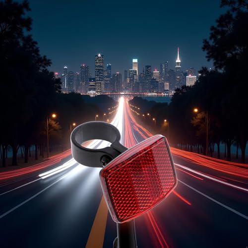 Jowxsx Bike Rear Safety Warnning Reflector Plastic Safety Bike Rear Reflector Light Back Reflective Boards Night Decoration Wreath Wreath Pendant Reflectors Lights and Reflectors - Thumbnail 6
