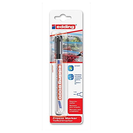Edding Especial Rotulador 8000 Freeze Marcador, 1 mm, Negro