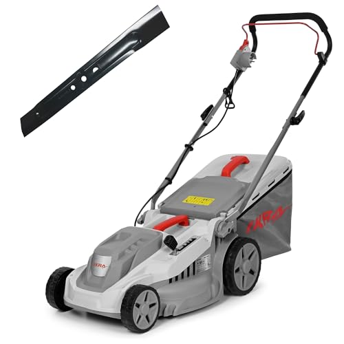 IKRA Elektro Rasenmäher IERM 1638-1, 1600W, Schnitthöhe 30-75mm, Schnittbreite 38cm, inkl. Ersatzmesser