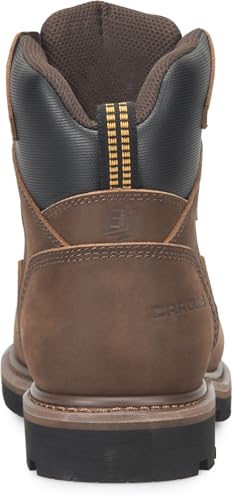 Carolina Mens 6" Waterproof Steel Toe Work Boot, Brown - 11.5 2E4