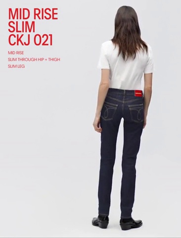 Calvin Klein Women's CKJ 021 Mid Rise Slim Fit Jean, Denver