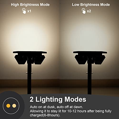 Crepow Solar Spotlights Outdoor Solar Flood Lights, 32 Led Ip65 Waterproof Landscape Spotlights Dusk To Dawn Landscape Lights For Garden Garage Fence Driveway Porch (3000K Warm White, 2 Pack) #TOP7