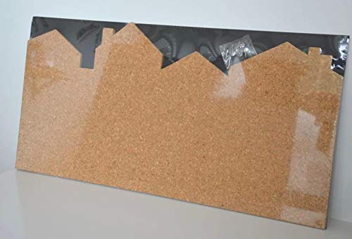 Bacheca in sughero Bacheca rettangolare da parete Lavagna in sughero senza cornice per parete, Tabellone per foto tagliabile per ufficio, casa, scuola con requisiti di bacheca con puntine