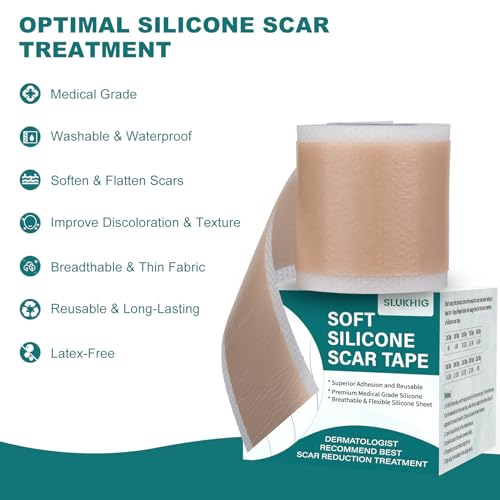1.6 x 158 SLUKHIG Medical Grade Silicone Scar Tape Roll 6 + 54% Off Code ZUXRJKSO - image 7