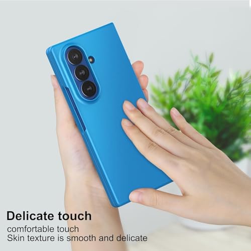 Image of TechTrendz Hard PC Ultra Slim Matte Case for Samsung Galaxy Z Fold 7,Shockproof Anti Scratch Protective Cover with Wireless Charging Compatible with Z Fold 7 5G (Blue)