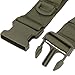 Outdoor Wasit Belt, Security Work Belt Nylon Lightweight Duty Belt with Adjustable Buckle for Patrolling Hiking (OD Green)