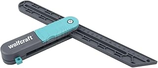 wolfcraft Angular Bevel Gauge with Marking Gauge Function I 6958000 I Practical aid When Laying Floors and Building Furniture