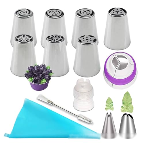 frosting tips Piping Nozzles Kit Stainless Steel with leaf shape