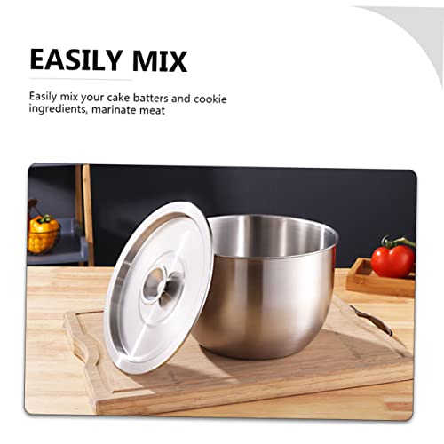 Tazón grande de acero inoxidable para mezclar alimentos miniatura 6