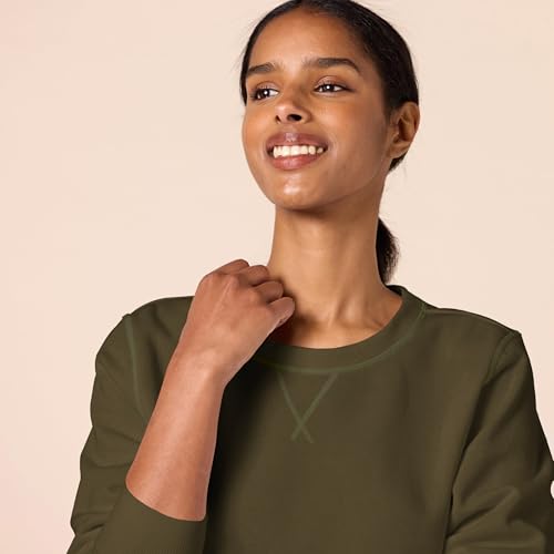 Image of Amazon Essentials Women's Fleece Crewneck Long Sleeve Pullover Sweatshirt (Available in Plus Size)