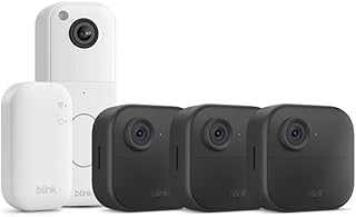 Nuova videocamera Blink (Outdoor 4) + videocitofono supplementare Blink (bianco) | Videocamera di sicurezza smart HD wirel…