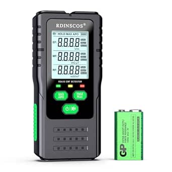 RDINSCOS Medidor EMF digital recargable