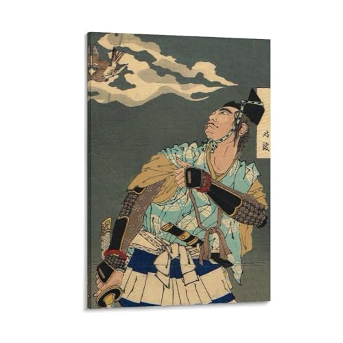 月岡芳年ポスター日本の浮世絵師による錦絵、美人画、月の百姿 舞者絵 (5) ウォールアート 部屋飾り 絵画 ベッドルーム リビング 壁の絵12x18inch(30x45cm)