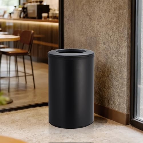 Caneca de Basura Redonda de Acero Inoxidable 40 L miniatura 5