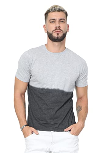 Image of fanideaz Mens Cotton Half Sleeve Striped Round Neck T Shirt