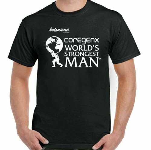 CGQZAPIBV Eddie Hall Worlds Wait Man t-Shirt Worn by 2017 wsm Gym Workout top Black