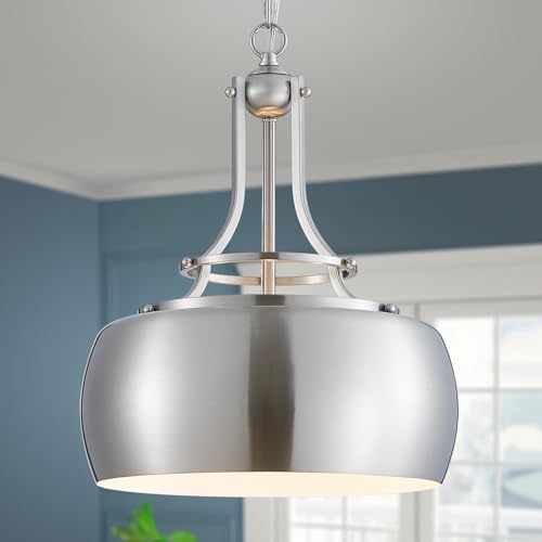 WUZUPS Chandelier Rustic Farmhouse Industrial Round Ceiling Pendant LED Light