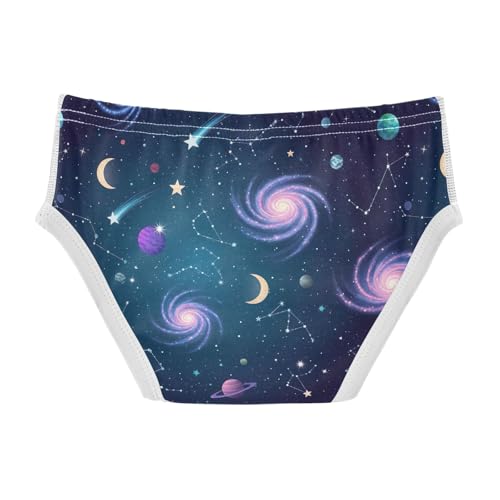 CHIFIGNO Boys' Underwear Galaxy Constellations Little Boys Briefs Printed Cotton Underwear Briefs2