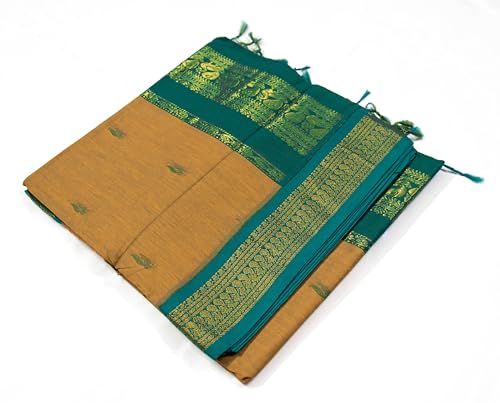 Generic mustard gadwal silk saree – image 2