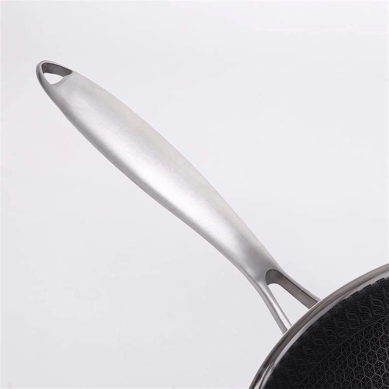 Wok con mango de acero inoxidable y cuerpo sólido miniatura 7