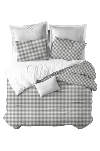 Sokios Funda nórdica Vichy Gris: Cama150