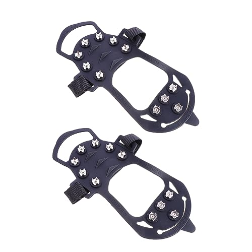 Sosoport 2 Piezas De Crampones Tacos para Zapatos De Hielo Y Nieve Pinzas para Hielo Y Nieve Crampones para Nieve Pistas para Nieve Zapatos Crampones para Hielo Cinta De Tracción