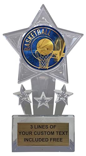 Express Medals 10 Pack or More of Personalized Acrylic Basketball Trophies Champion Awards Gift Prizes Trophy 10 PK EG12