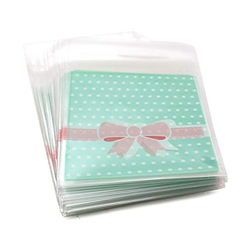 Sabco 100 Sacchetti Per Cellophane Trasparenti 12x16 Cm Con Chiusura Autoadesiva - Ideali Per Imballaggi, Tende, Giocattoli