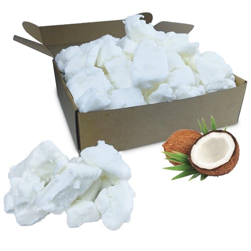 TooGet Natural Coconut Wax 10 lb - DIY Handmade Scented Candle Making Supplies Pure White Coconut Wax Melting Point 41/106F