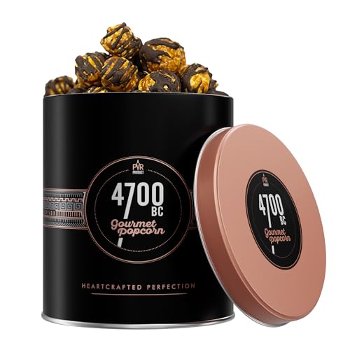 Image of 4700BC | Mocha Walnut Chocolate Popcorn | Gourmet Gift Tin 125g /135g (weight may vary)