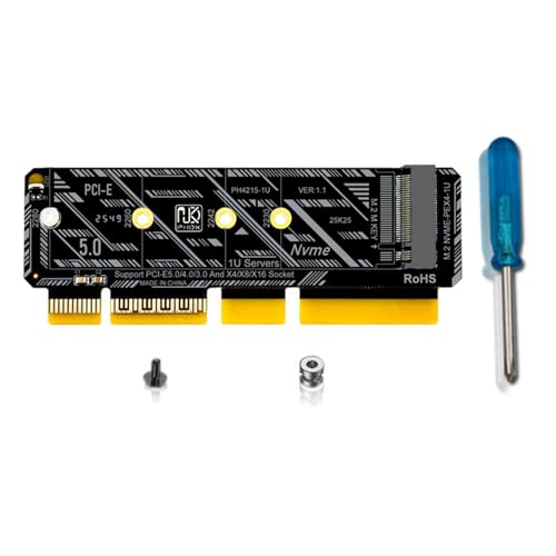 JINPIAOPIAO PH4215-1U NVME to PCIe 5.0 Adapter Card Fast Speed