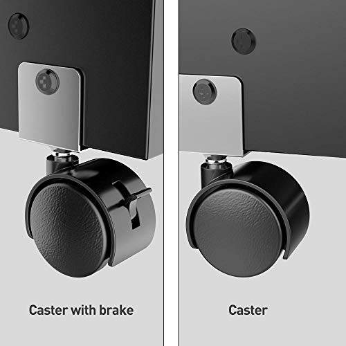 Yaheetech Mobile Printer Stand With Storage And Adjustable Shelf For Home Office Rolling Printer Stand For Desk, Wood Storage Cabinet Work Cart Cupboard Shelf On Wheels, Black #TOP5