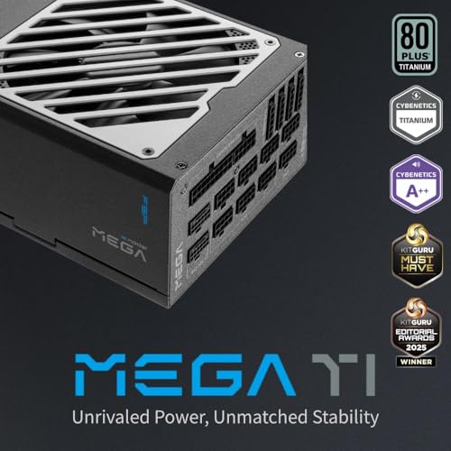 Image of FSP MEGA TI 1650W Power Supply, 80 Plus & Cybenetics Titanium, Lambda A++, ATX3.1 & PCIe 5.1 (12V-2x6), Full Modular (MEGA TI-1650W)