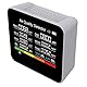 Croerma 1 Stück 9 in 1 Luftqualitätsmessgerät TVOC HCHO PM2.5 PM1.0 PM10 Erkennung der Luftfeuchtigkeit der Temperatur