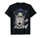 Photo Gallery gatto selfie alien ufo vintage giapponese estetica divertente retrò maglietta Photo Gallery gatto selfie alien ufo vintage giapponese estetica divertente retrò maglietta