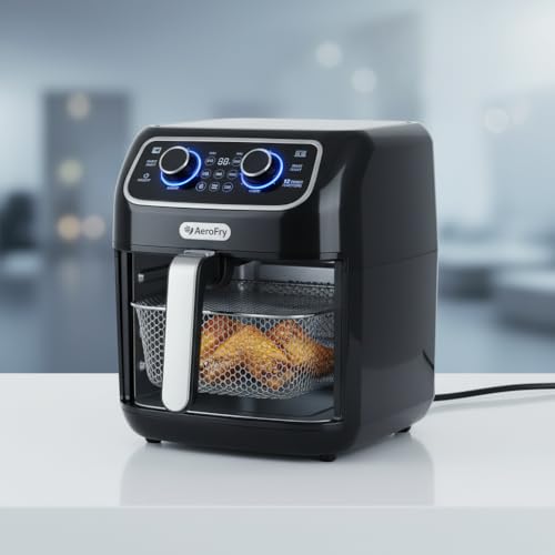 Air Fryer Florença 12L Preta – Sem Óleo, Antiaderente, Tecnologia Rapid Air, 220V