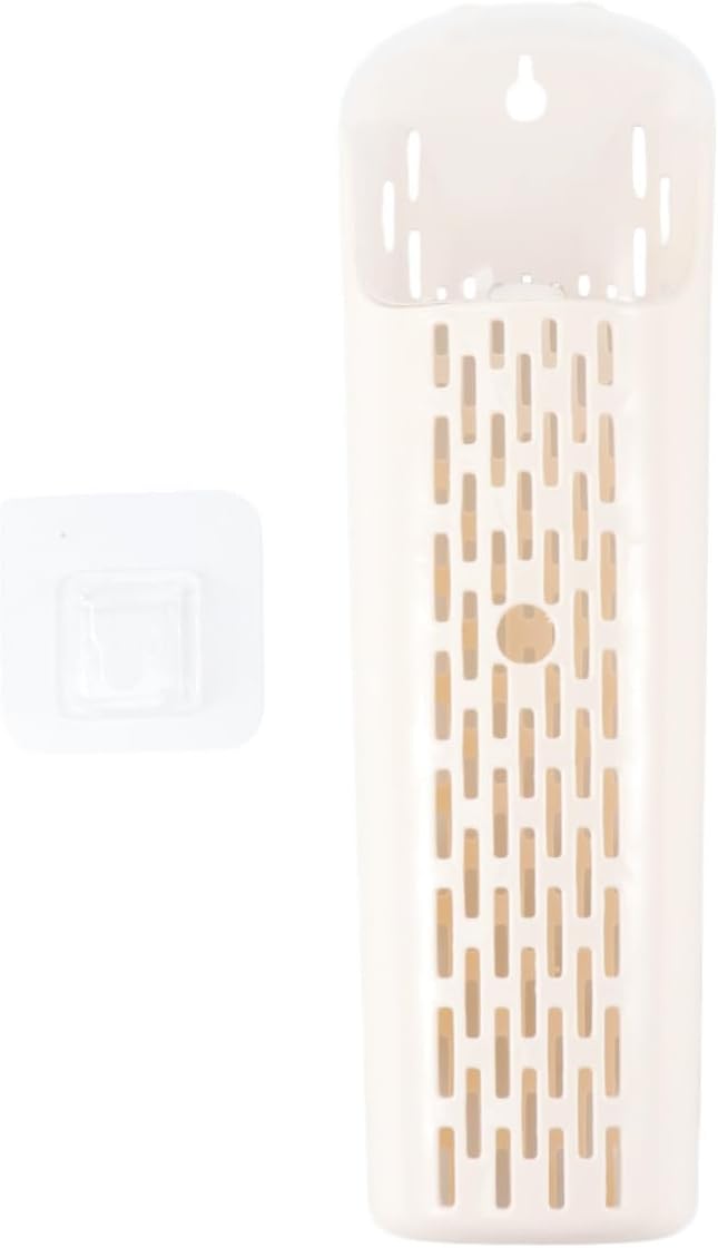 Toddmomy Chopsticks Holder with Cover Plastic Utensil Drainer Wall Mounted