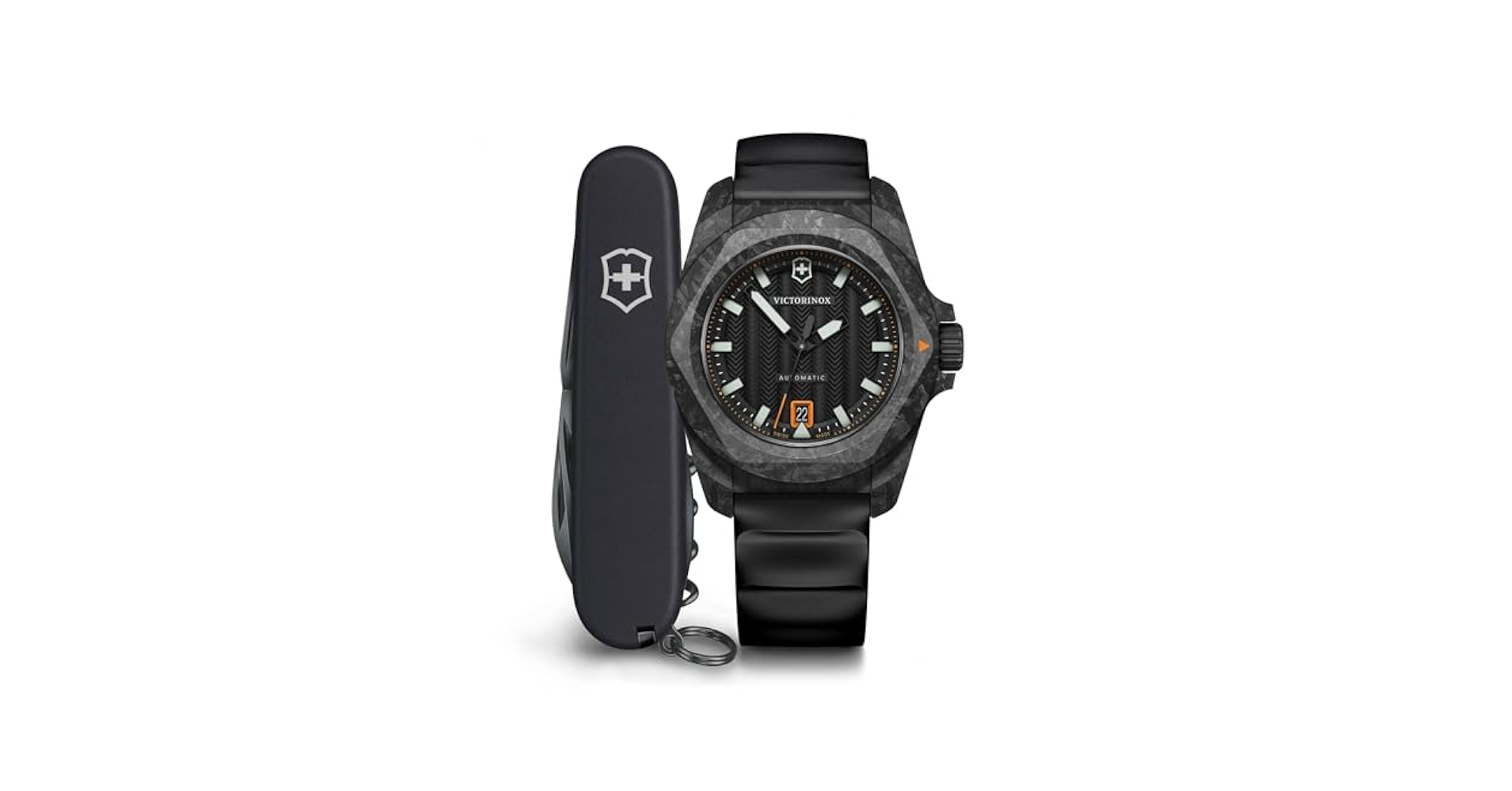 Amazon.com: Victorinox I.N.O.X. Automatic Black Dial Black