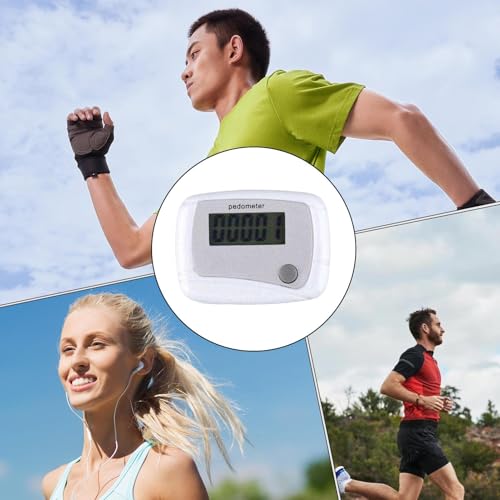 Kalorienzähler – Kilometerzähler zum Gehen, digitaler LCD-Schrittzähler, Tagesziel-Monitor für Reisen, Outdoor, Wandern, Abenteuer, Sport, Senioren, Workouts