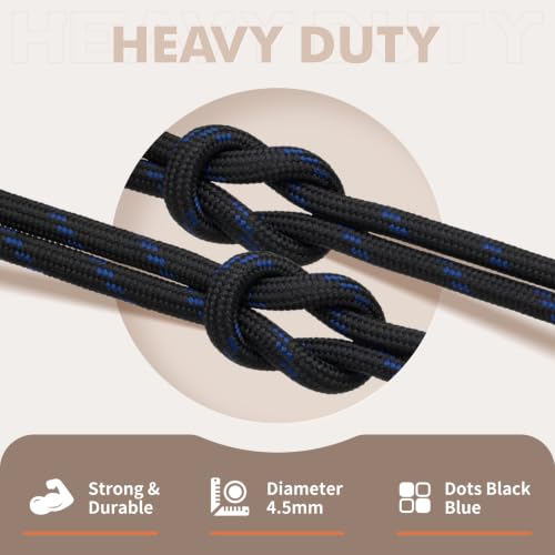 Image of Stepace 2 Pairs Round Heavy Duty Boot Laces for Hiking and Work Boots