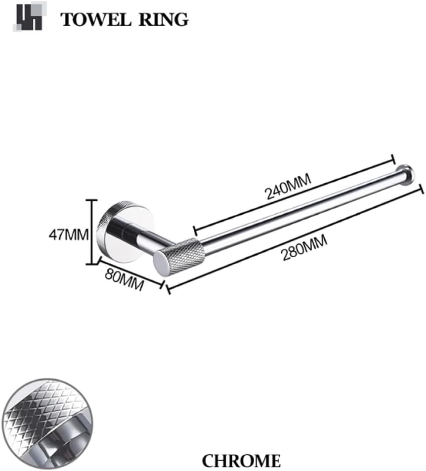 Accessoires salle de bain chrome noir et or brossé sans trace - 2