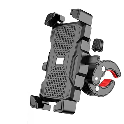JRIFNIL Soporte Móvil Moto Soporte para Teléfono Motocicleta Soporte para Teléfono Bicicleta 360° para Teléfono Móvil 4.7 A 7 Pulgadas Soporte A Prueba Golpes Clip para GPS Soporte Navegador Moto