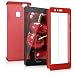 Produktbild kwmobile Hülle kompatibel mit Huawei P9 Lite - komplette Abdeckung - inkl. Displayschutz - Case Metallic Dunkelrot