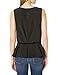 Amazon Brand - Lark & Ro Women's Sleeveless Velvet Trim Peplum Top