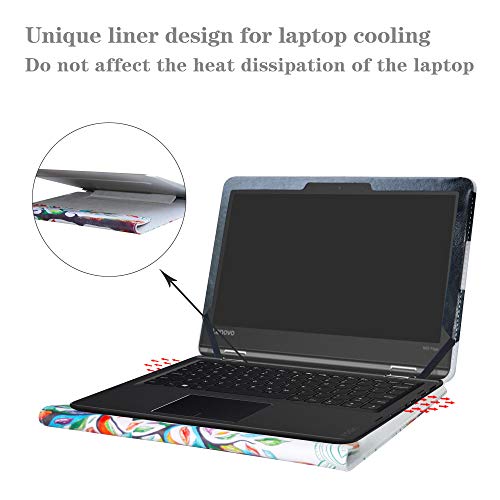 Alapmk Protective Case Cover For 11.6" Lenovo Flex 11 Chromebook/Lenovo N23 Yoga Chromebook/Lenovo Thinkpad 11E Yoga 6Th Gen Laptop(Note:not Fit Lenovo N23 Chromebook/N23 Windows Laptop),Love Tree #TOP4