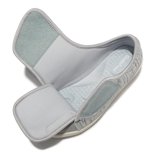 Sapatos femininos para diabéticos fáceis de calçar com ajuste leve para edema, fascite plantar, joan