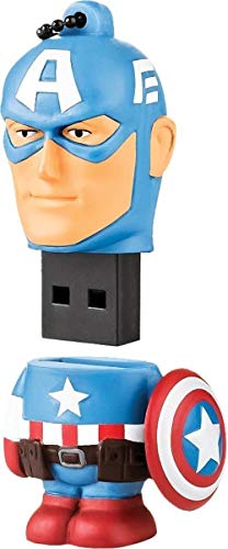 Pen Drive Marvel Vingadores Capitão América 8GB USB Leitura 10MB/s e Gravação 3MB/s Multilaser - PD0